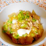 三十雑穀　白ダシでひき肉の親子丼